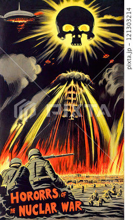 Nuclear War Horror Concept. The end of the world. Apocalypse. 121303214