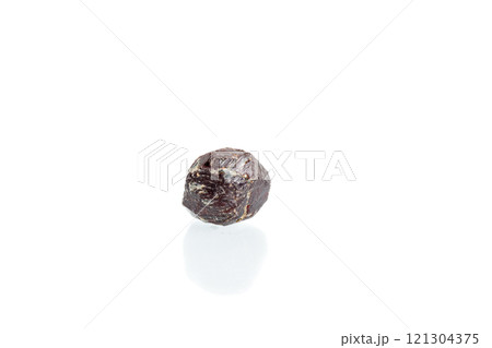garnet mineral stone macro on white background 121304375