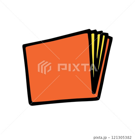 Doodle book or notebook icon, handdrawn with thin line Doodle book or notebook icon, handdrawn with thin line 121305382