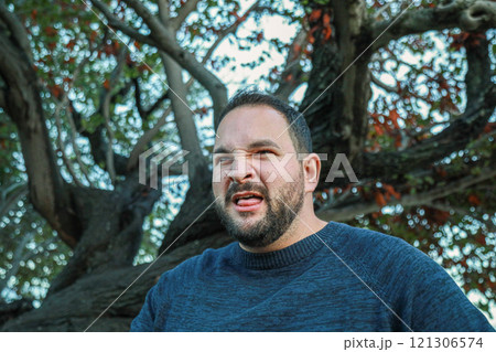 Man After A Bite Of A Sour Lemon Man After A Bite Of A Sour Lemon 121306574