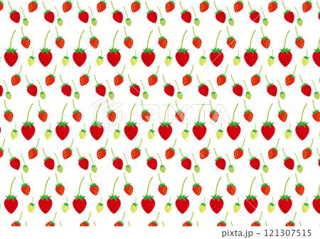 いちご背景パターン1 121307515