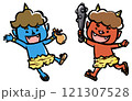節分の赤鬼と青鬼 121307528