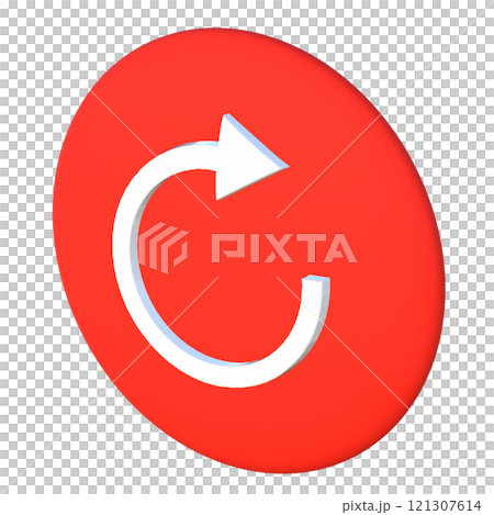 Diagonal video/music play button (forward) icon illustration 121307614