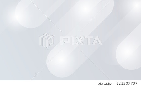 Abstract gray geometric shape design elements on white background, minimal style. Vector illustration 121307707