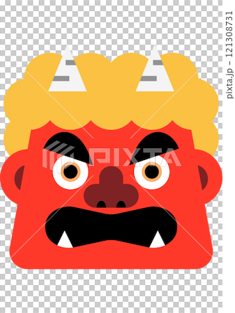 Demon's face 121308731