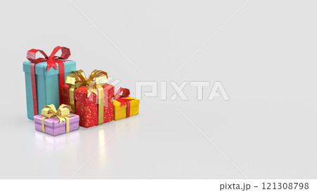 The Gift box for celebration or Holiday concept 3d rendering. 121308798