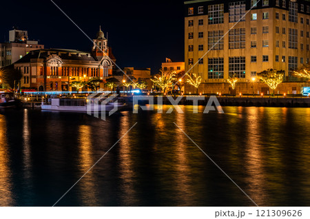 門司港レトロ　浪漫灯彩　門司港第一船溜【福岡県北九州市】 121309626