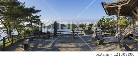 松島の瑞巌寺 五大堂のパノラマ風景 121309806