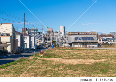 晴天の豊田駅南口　駅近くの住宅街 121310230