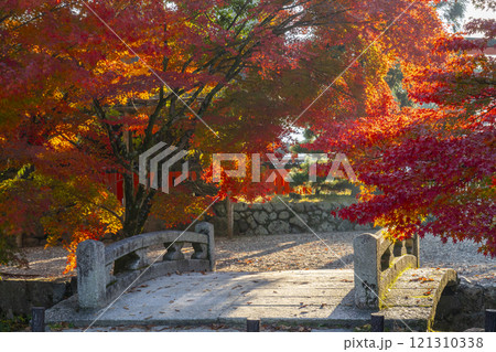 秋の京都 上賀茂神社 ならの小川に架かる神事橋 秋の京都 上賀茂神社 ならの小川に架かる神事橋 121310338