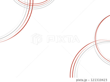 和風で紅白のシンプルな背景素材 121310423