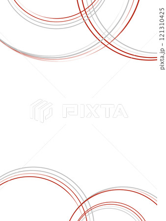 和風で紅白のシンプルな背景素材 121310425