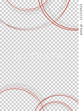 和風で紅白のシンプルな背景素材 121310425