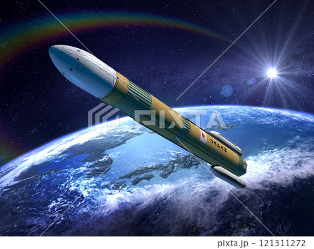 ロケット　地球　宇宙 121311272