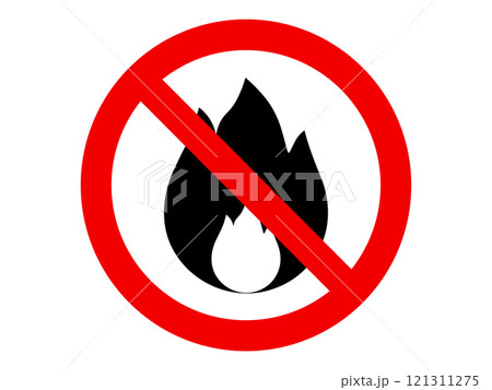 火気厳禁のマーク 121311275