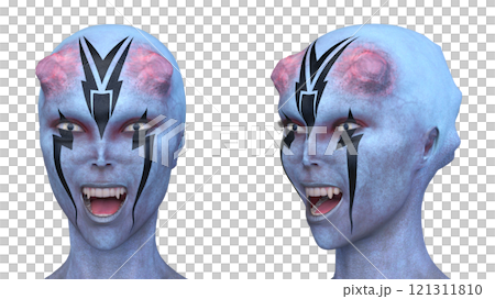 female alien face 121311810