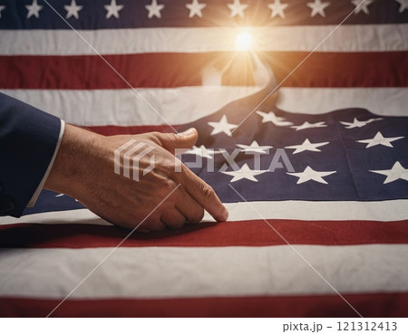 United States of America flag election background 121312413