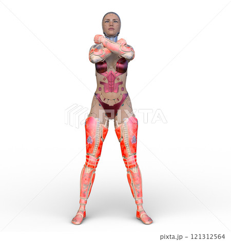 女性サイボーグ 121312564