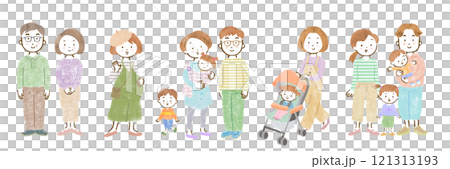 Full body set of people of all ages 121313193