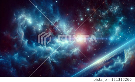 宇宙空間に広がる宇宙 121313260