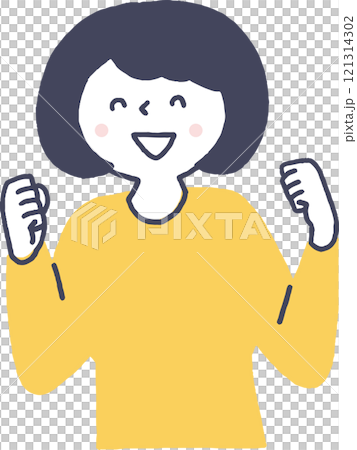 A young woman posing with both hands A young woman posing with both hands 121314302