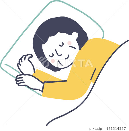 眠っているシニア女性 121314337