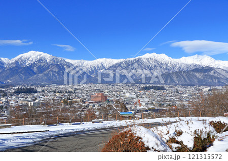 信濃大町 冬の山岳展望 信濃大町 冬の山岳展望 121315572