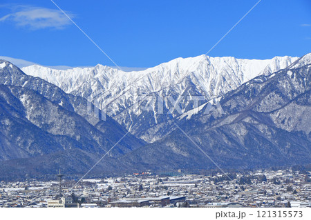 信濃大町　冬の山岳展望 121315573