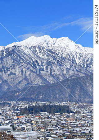 信濃大町　冬の山岳展望 121315574