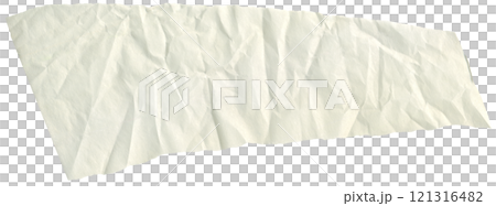 Realistic crumpled tracing paper. Beige, creamy, ivory rice washi paper for scrapbooking, paper collage making. Realistic crumpled tracing paper. Beige, creamy, ivory rice washi paper for scrapbooking, paper collage making. 121316482