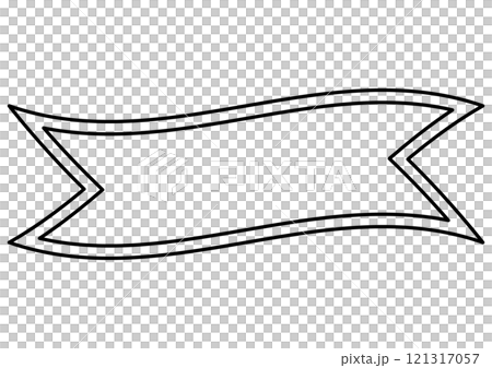 黑色搖擺絲帶標題框 黑色搖擺絲帶標題框 121317057