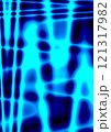 Abstract Neon Blue Grid background with Distortion Effect 121317982