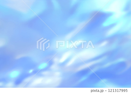 キラキラと輝く青色のプリズムライト背景 キラキラと輝く青色のプリズムライト背景 121317995