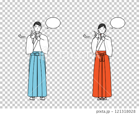 神官與巫女操作智慧型手機 121318028