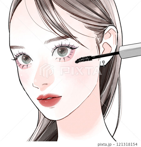 まつ毛が綺麗な女性 121318154