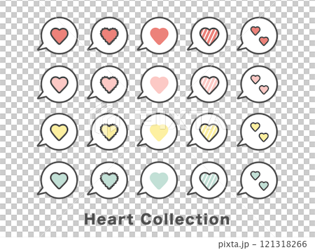 心收藏插圖集 心收藏插圖集 121318266