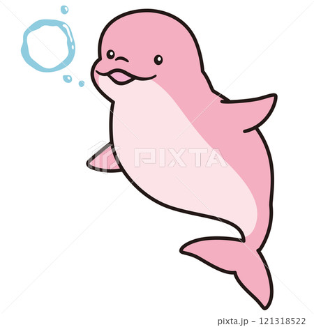 ピンクのイルカ ベルーガ 海洋生物 水族館 ピンクのイルカ ベルーガ 海洋生物 水族館 121318522
