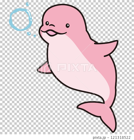 ピンクのイルカ ベルーガ 海洋生物 水族館 ピンクのイルカ ベルーガ 海洋生物 水族館 121318522