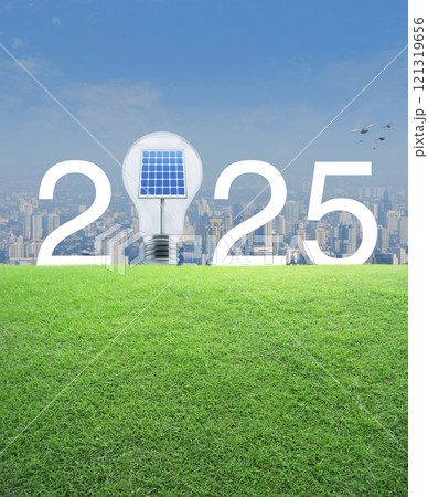 Happy new year 2025 ecological cover concept Happy new year 2025 ecological cover concept 121319656