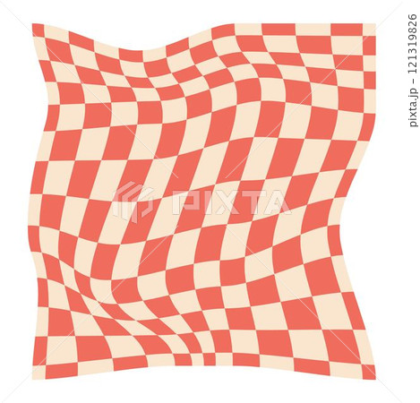 Psychedelic checkerboard poster Psychedelic checkerboard poster 121319826