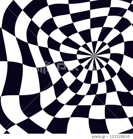 Psychedelic checkerboard pattern 121320010