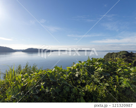 浜名湖サービスエリアから見る浜名湖の風景 121320987