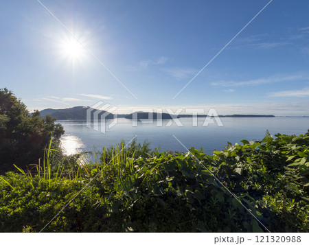 浜名湖サービスエリアから見る浜名湖の風景 浜名湖サービスエリアから見る浜名湖の風景 121320988