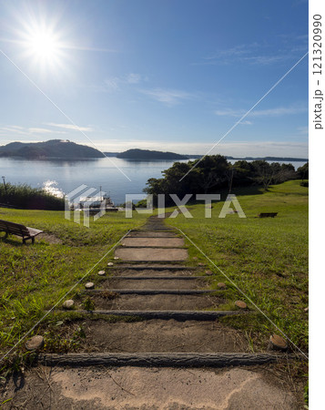 浜名湖サービスエリアから見る浜名湖の風景 浜名湖サービスエリアから見る浜名湖の風景 121320990