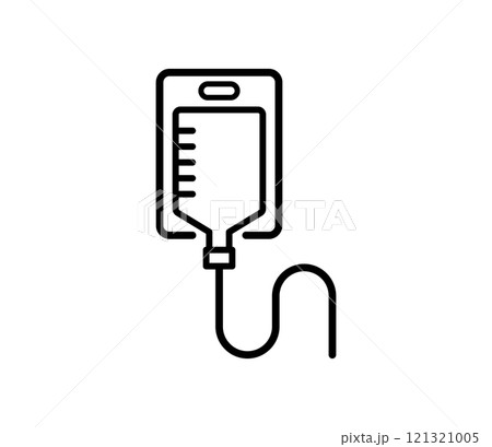 シンプルな点滴のアイコンイラスト ベクター シンプルな点滴のアイコンイラスト ベクター 121321005