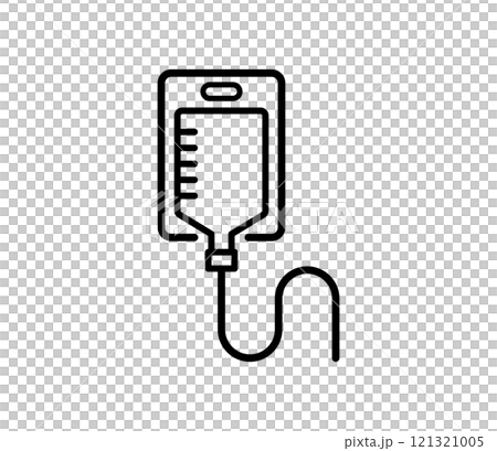 シンプルな点滴のアイコンイラスト ベクター シンプルな点滴のアイコンイラスト ベクター 121321005