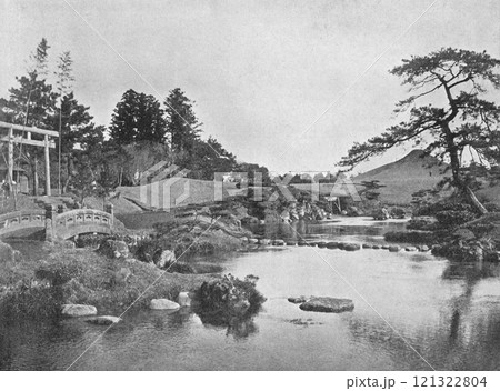 明治時代の日本 熊本 水前寺 明治時代の日本 熊本 水前寺 121322804