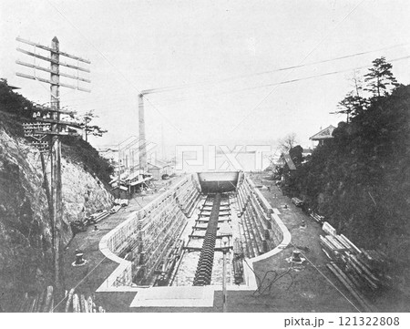 明治時代の日本　長崎　三菱造船所 121322808