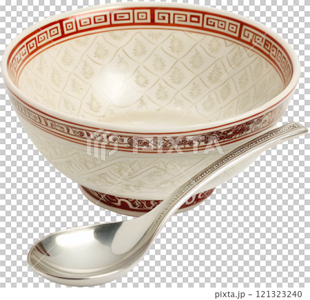 bowl and spoon on white background bowl and spoon on white background 121323240