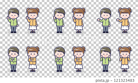 Children in Casual Clothes 03 121323483